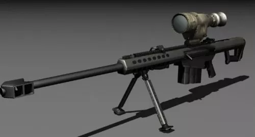M107 Tws Sniper Gun 3d model M107 Tws Sniper Gun 3d model
