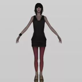 Girl Dancer Character 3d model