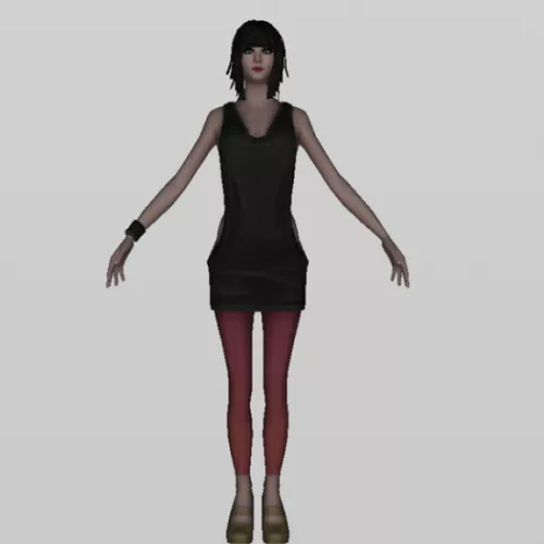Girl Dancer Character 3d model Girl Dancer Character 3d model