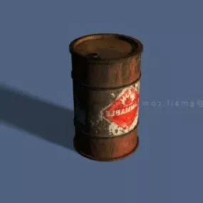 Oil Barrel  Free 3d model