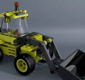 Lego Excavator Truck 3d model