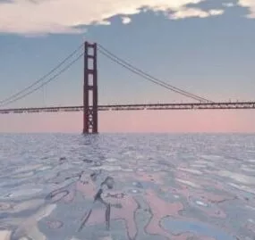 Golden Gate Bridge California 3d model