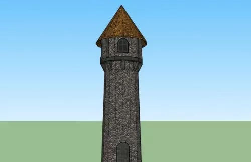 Medieval Sotne Tower Building 3d model Medieval Sotne Tower Building 3d model