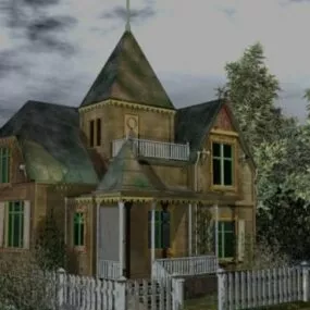 Suburb Villa 3d model