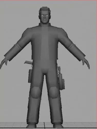 Bounty Hunter Male Low Poly 3d model Bounty Hunter Male Low Poly 3d model