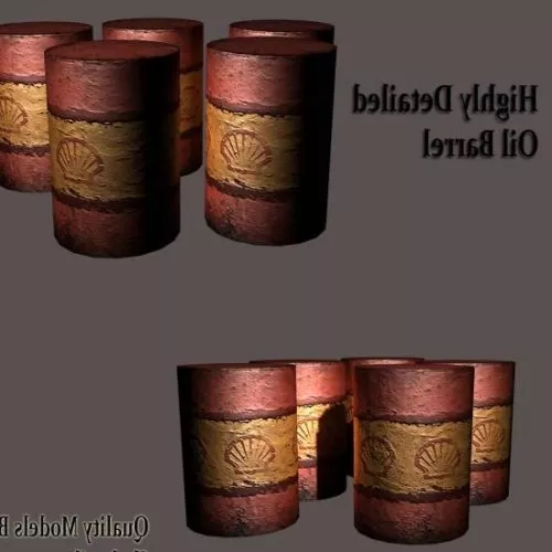 Oil Barrels 3d model Oil Barrels 3d model