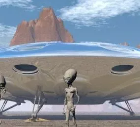 Sci-fi Ufo 3d model