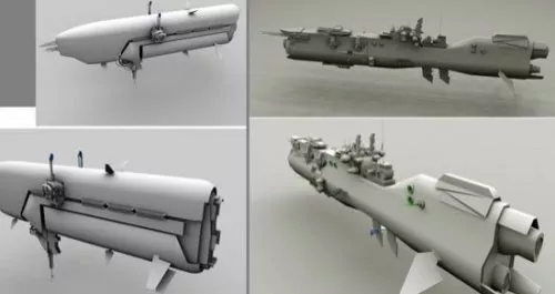 Space Station Concept 3d model