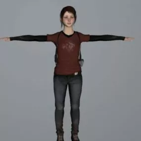 Ellie (the Last Of Us) 3d model