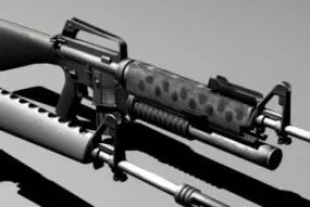M16 Rifle Gun 3d model