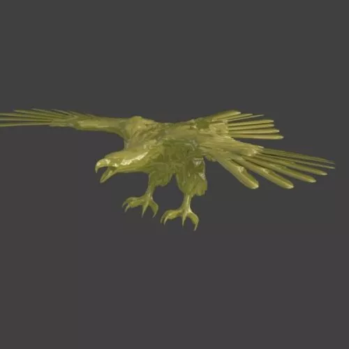 Eagle Sculpture Statue 3d model