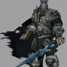 Arthas Lich King Rigged Character 3d model