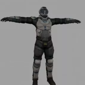Fsa Soldier 3d model