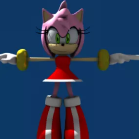 Amy Rose 3d model