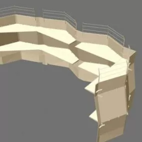 Wall Fence 3d model