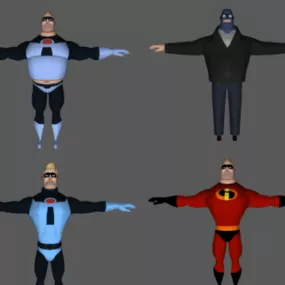 Mr Incredible  Character 3d model