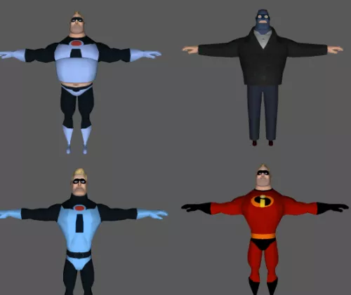 Mr Incredible Character 3d model Mr Incredible Character 3d model
