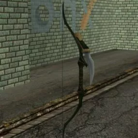 Green Arrow Bow 3d model