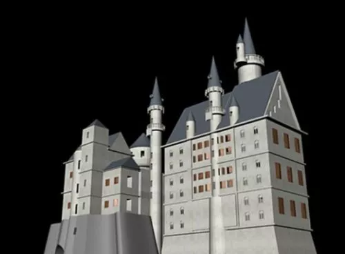 19th Century Neuschwanstein Castle Free 3d Model - .3ds - Open3dmodel