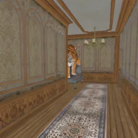 Vintage Victorian Corridor  Scene 3d model