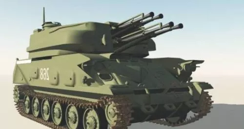 Shilka Anti-aircraf 3d model Shilka Anti-aircraf 3d model