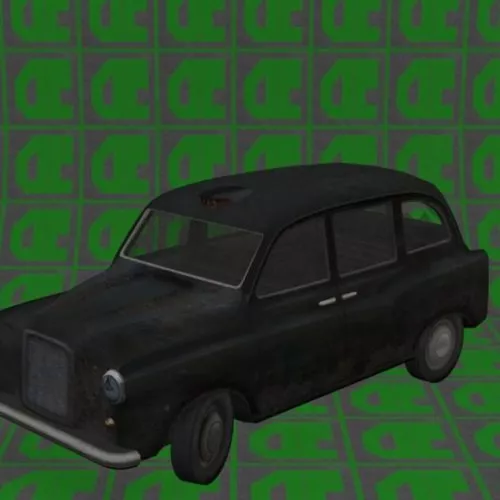 London Cab Destroyed 3d model London Cab Destroyed 3d model