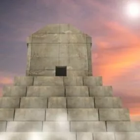 Tomb Of Cyrus The Great Temple 3d model