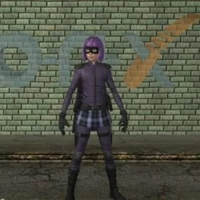 Hit-girl 3d model