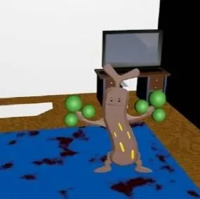 Sudowoodo Pokemon Character 3d model