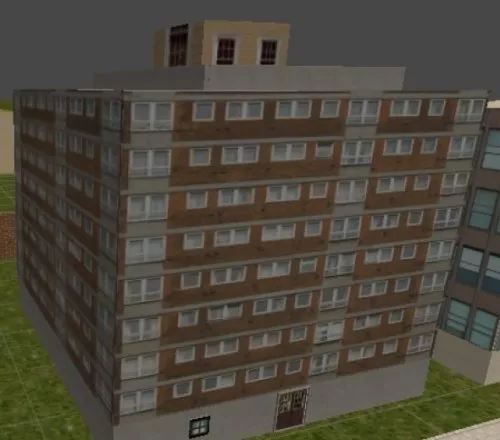 Apartment Building 3d model Apartment Building 3d model