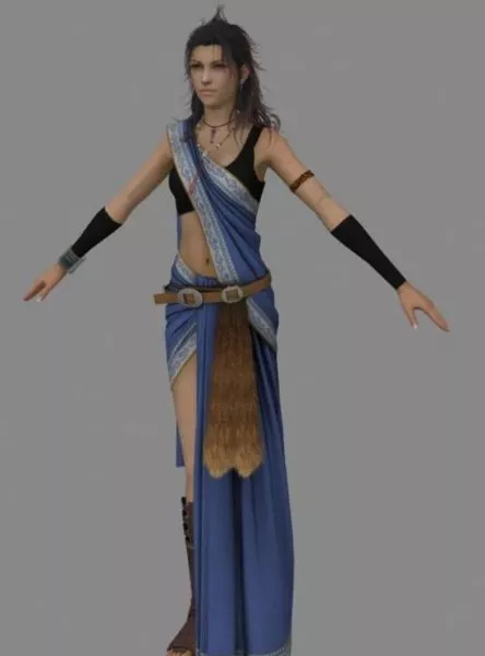 Fang Final Fantasy Character 3d model Fang Final Fantasy Character 3d model