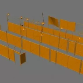 Metal Fence 3d model