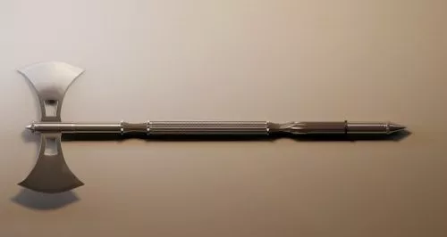 Axe With Wood Handle 3d model