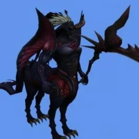 Baal Monster Character 3d model