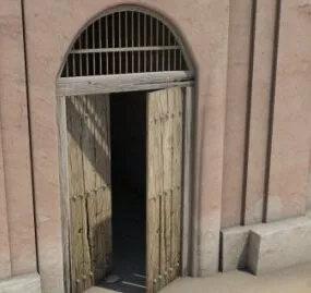 Old Gate Building 3d model