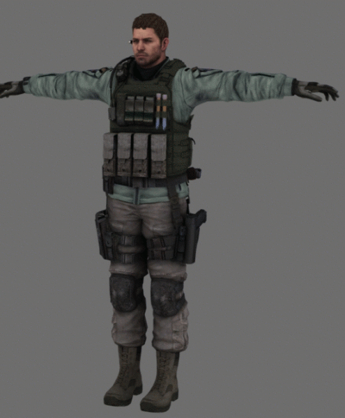 Chris Resident Evil Character Free 3d Model - .3ds, .Obj - Open3dModel