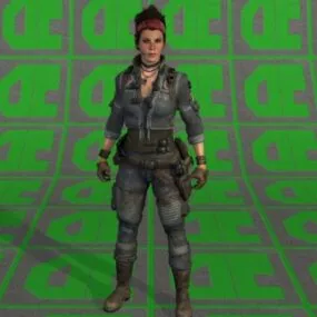 Sarah Woman Character 3d model