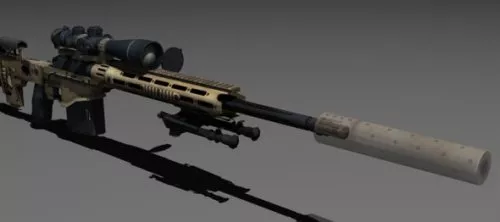 MSR Sniper Gun Free 3d model MSR Sniper Gun Free 3d model