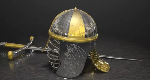 Medieval Witcher Helmet 3d model