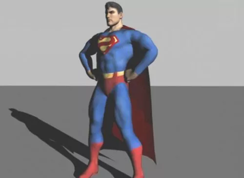 Superman 3d model Superman 3d model