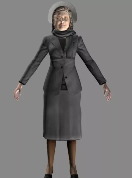 Character Business Female Civilian 3d model Character Business Female Civilian 3d model