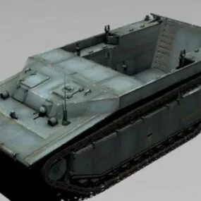 LVT4 Army Vehicle 3d model