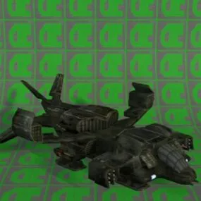 Drop Space Ship 3d model