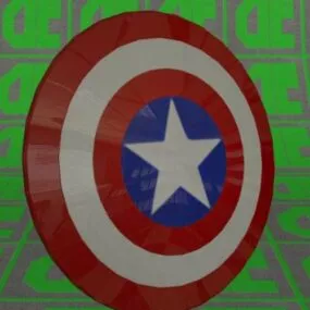 Weapon Captain America Shield 3d model