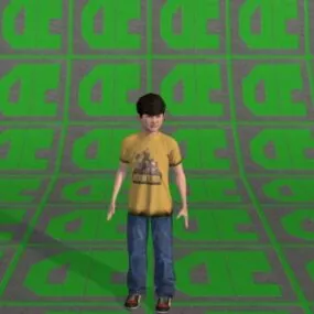 Kid Character 3d model