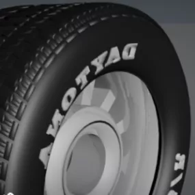 Drag Wheel Car 3d model