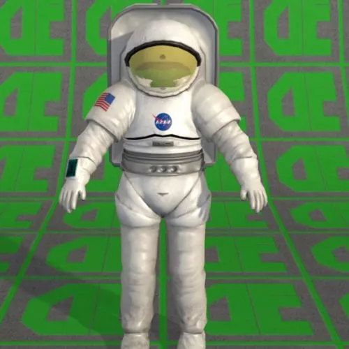 Astronaut Character Outside Space 3d model