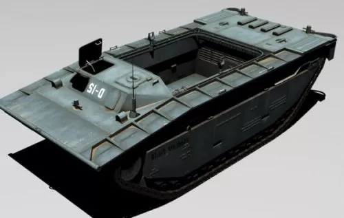 LVT2 Tank 3d model LVT2 Tank 3d model