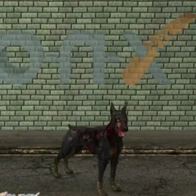 Zombie Dog 3d model