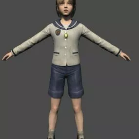 Sherry Birkin Character 3d model